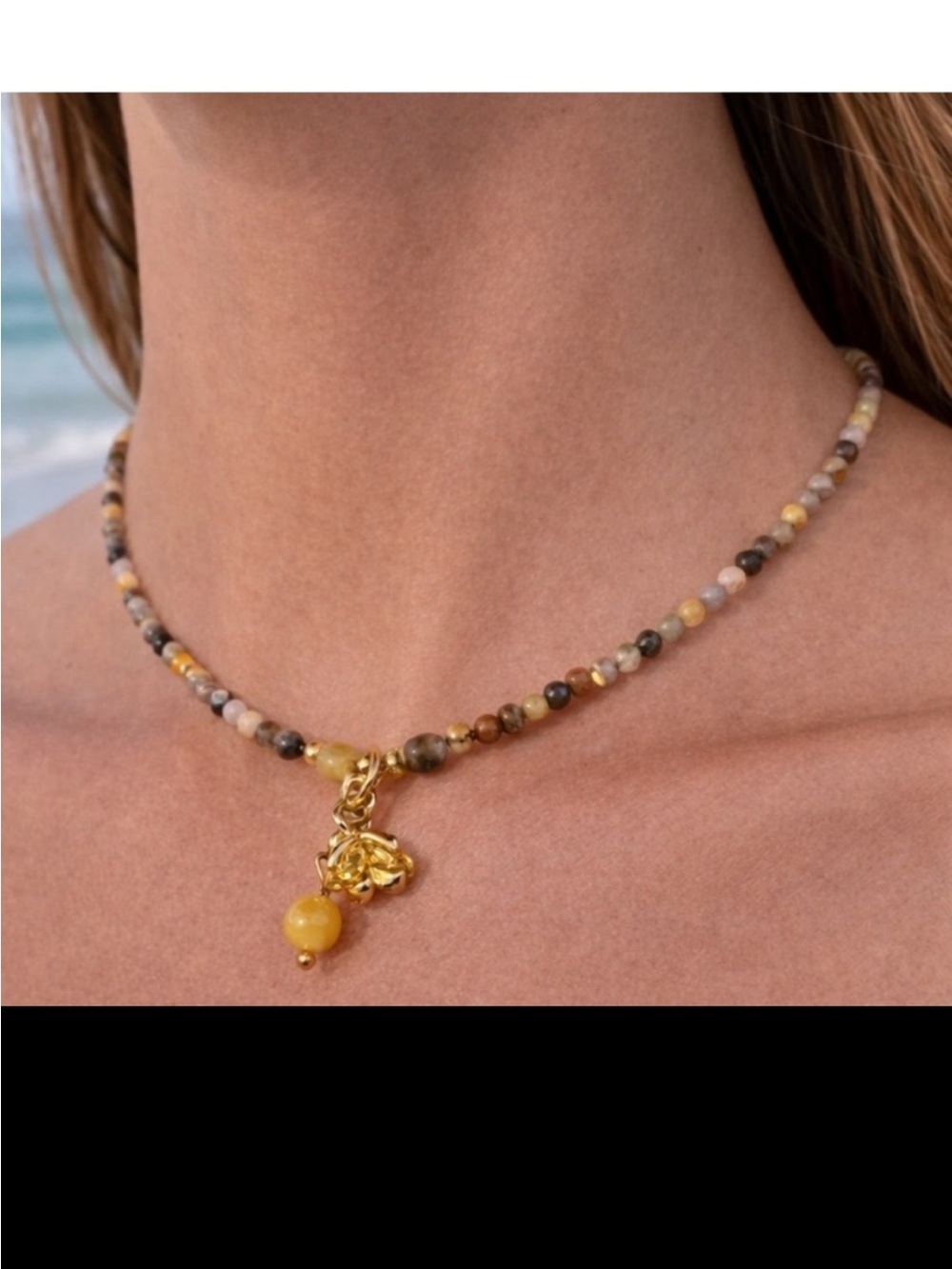 Authentic Bumble Bee Jasper necklace and/or bracelet 🐝NWB